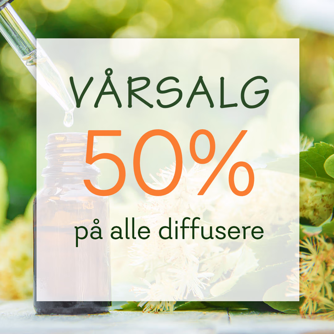 Vårsalg på diffusere. 50%.