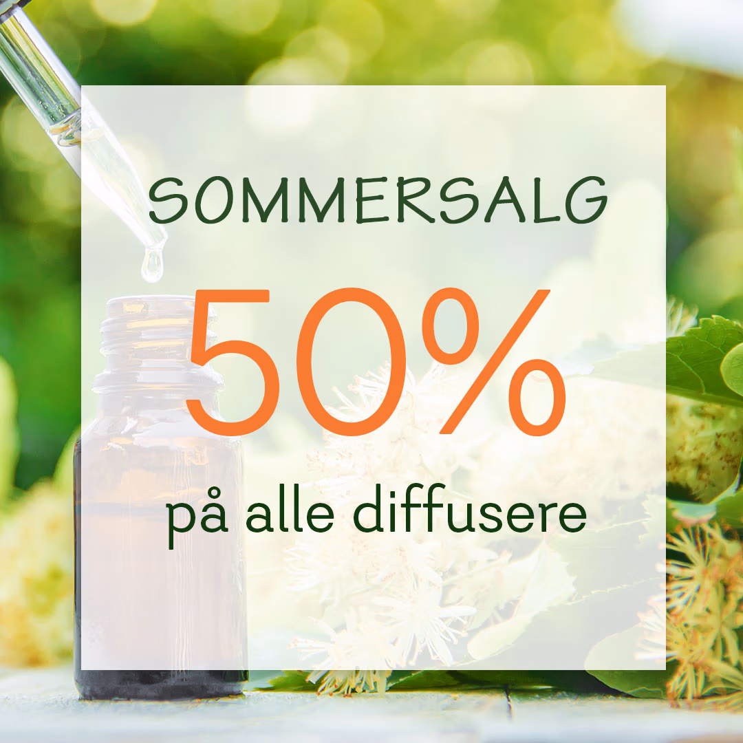 Sommersalg på diffusere. 50%.
